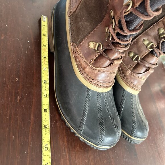 Sorel Women's Conquest Carly II waterproof Snow boots 11 Brown Suede Preppy - Picture 13 of 15